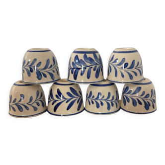 Set of 7 ceramic candle holders