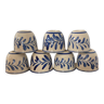 Set of 7 ceramic candle holders