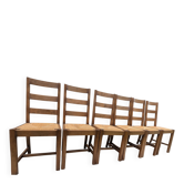 rustic solid oak chairs