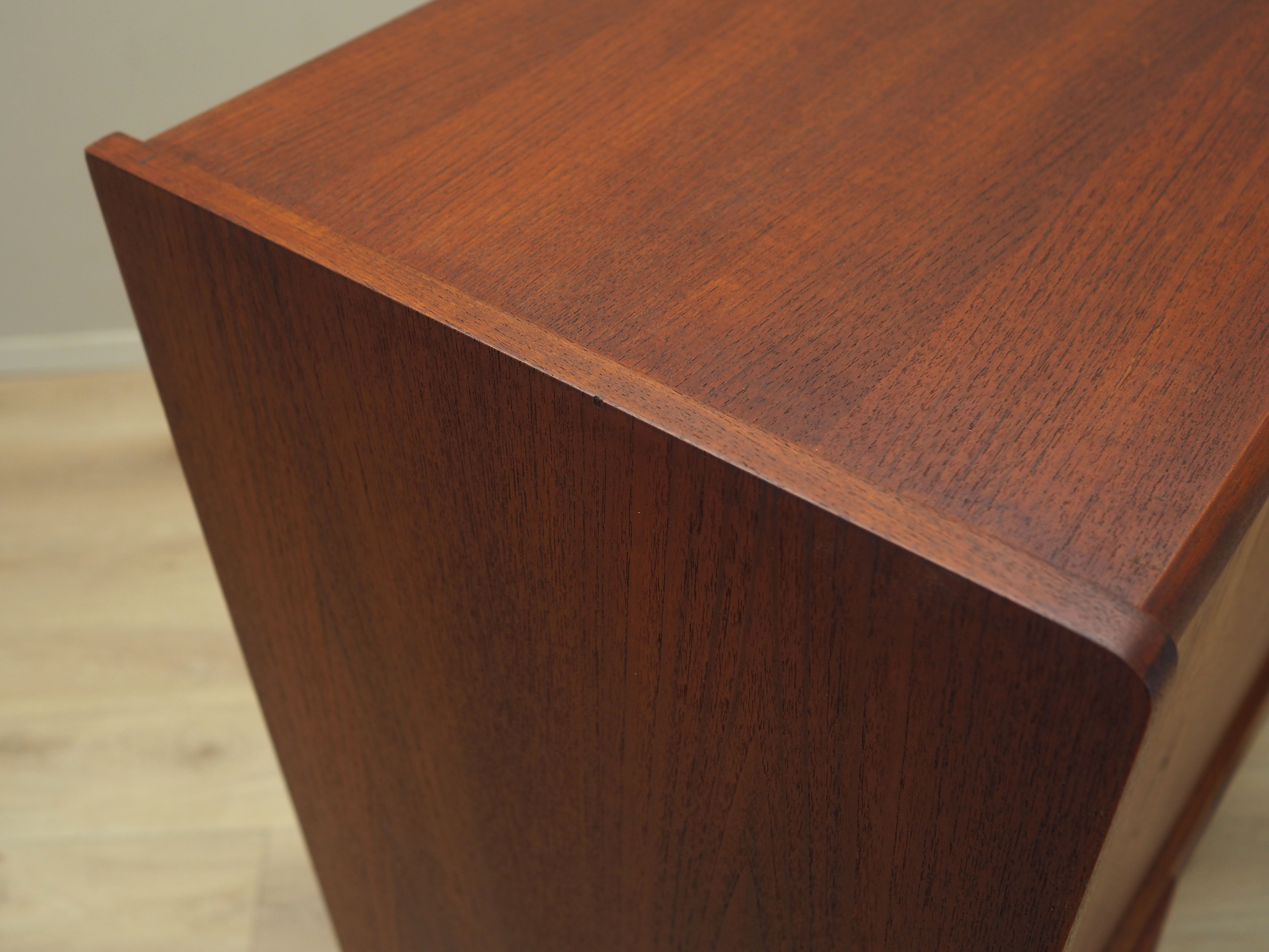 Enfilade en teck, design danois, années 1970, fabriquée par ES Møbler