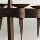 Pair of brutalist wrought iron candlesticks