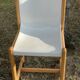 Gautier chair in white thermoformed plastic and wood
