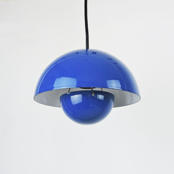 Suspension Blue Flowerpot par Verner Panton pour Louis Poulsen, années 1960