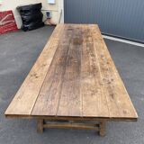 Solid oak farm table