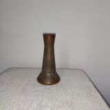 Art-nouveau glass vase electroplating Val Saint Lambert