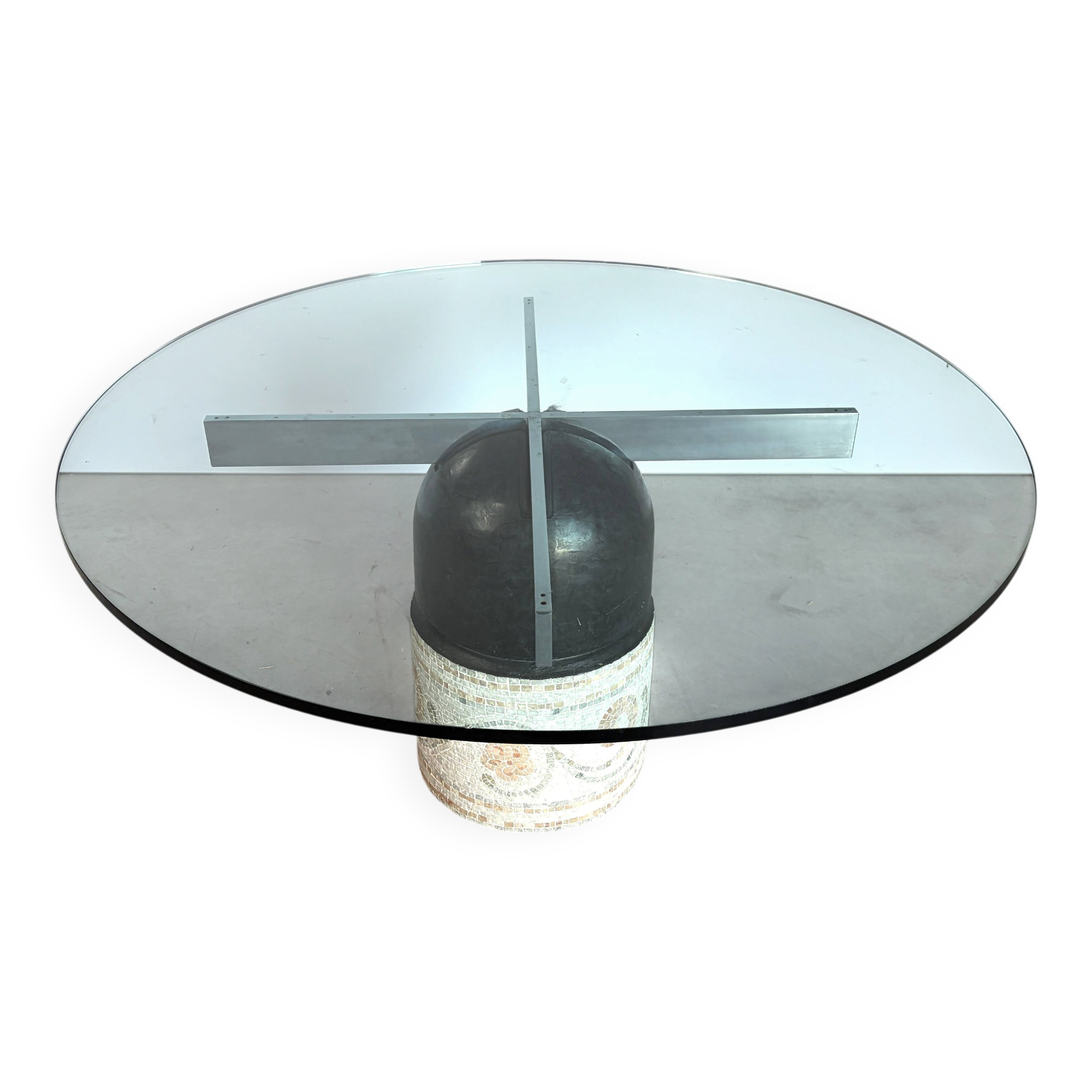 Giovanni Offredi "Paracarro" dining table for Saporiti, 1970s