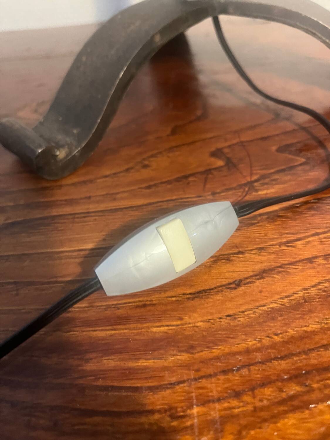 Hammered wrought iron lamp base – 1950s