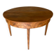 Antique table in folding round walnut