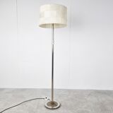 Chrome brutalist floor lamp, 1970s