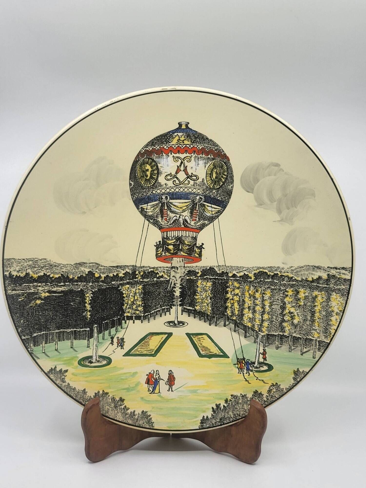 Decorative Plate Series "The Travels" in Limited Edition from Longwy France