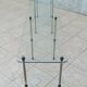 Large vintage metal and glass shop display shelf.