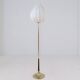 Modern mid-century brass trumpet-shaped floor lamp, Sweden, 1960s.