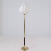 Modern mid-century brass trumpet-shaped floor lamp, Sweden, 1960s.