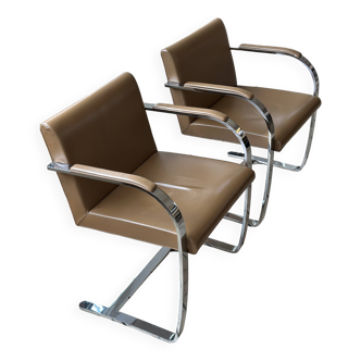 Paire de chaises Vintage BRNO Mies Van Der Rohe