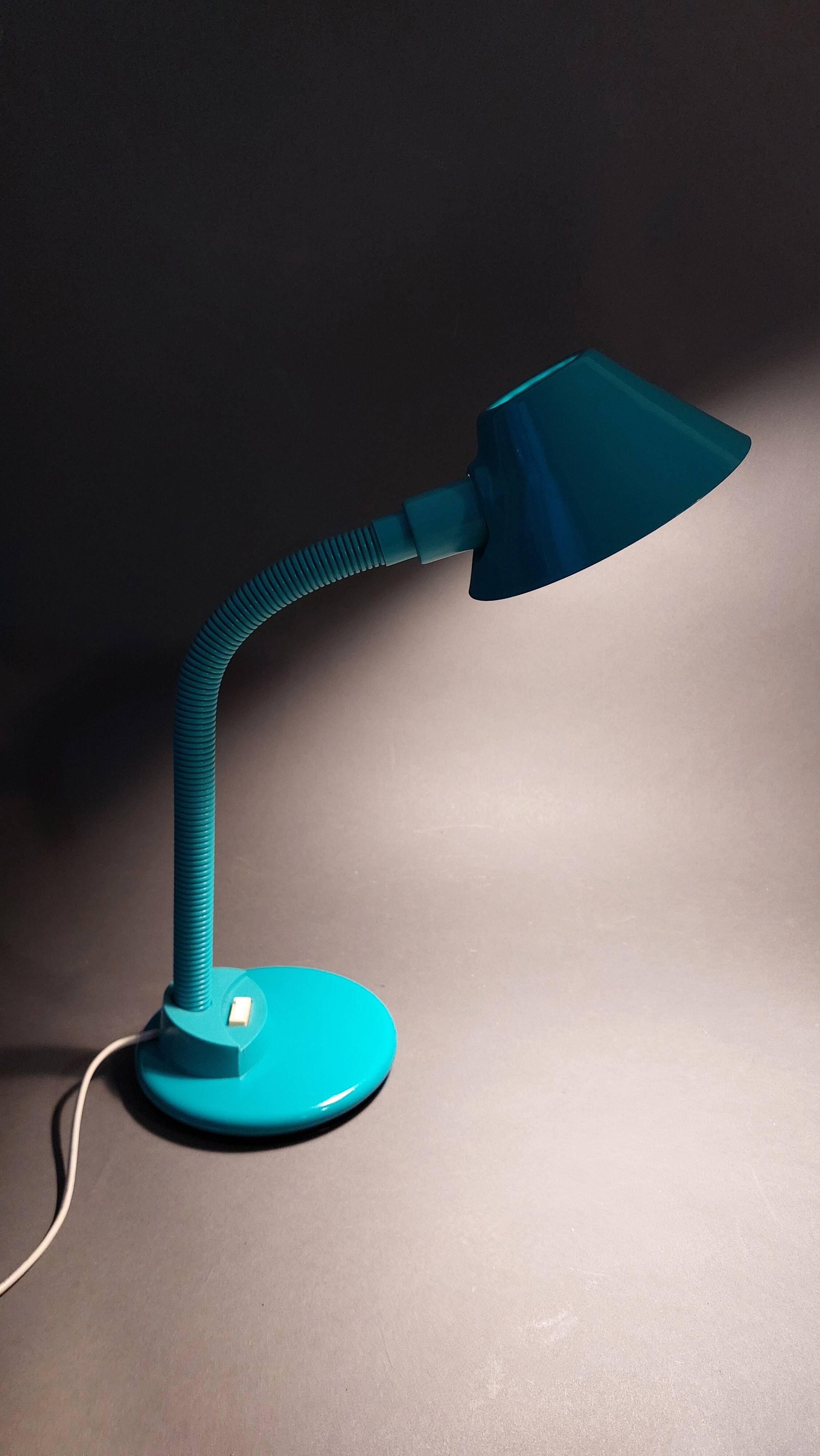 Pebble green Aluminor articulated desk lamp 1970.