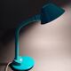 Lampe de bureau articulée Aluminor verte galet 1970.