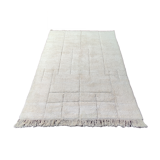Berber carpet graphic white 215x300 cm