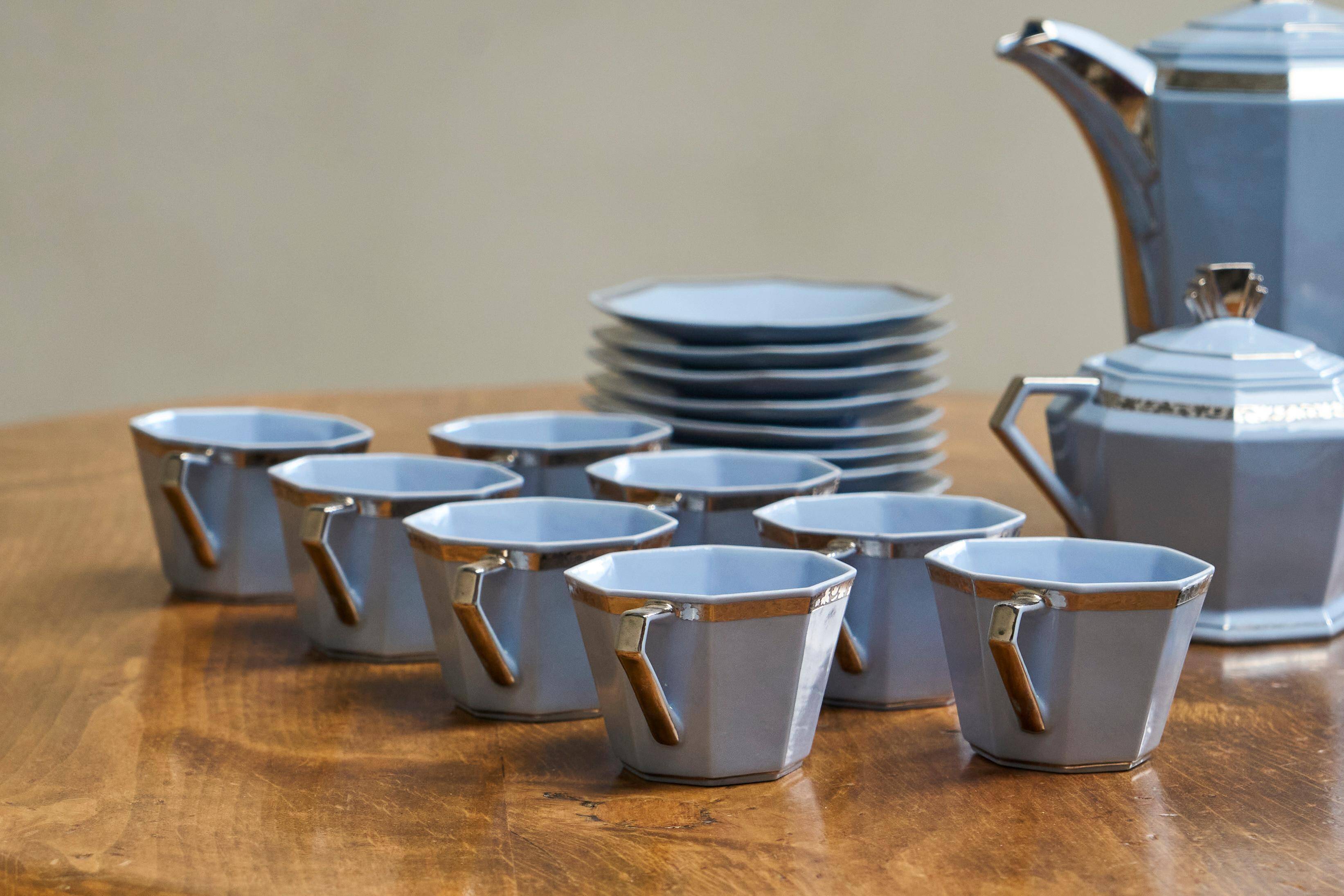Art Deco coffee service Belgian 1930s