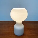 Vintage minimalist glass table lamp from the space age by Jean Paul Edmonds Alt for Philips, 1970s.