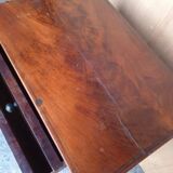 Work table - In mahogany and mahogany veneer - 19th century