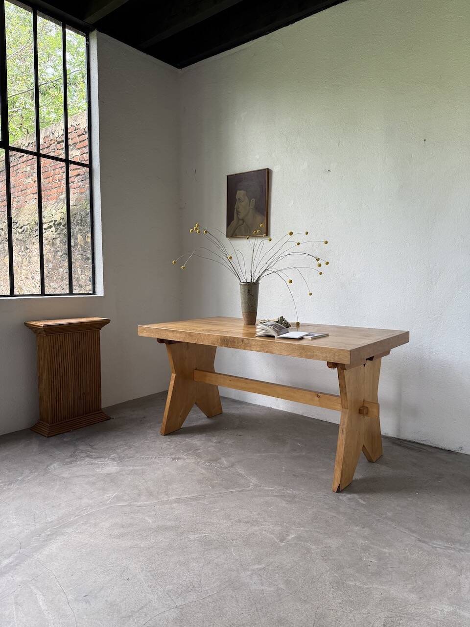 1950s beech mountain furniture table