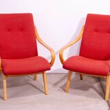 Pair of midcentury armchairs by Jaroslav Šmídek for JITONA, 1960´s