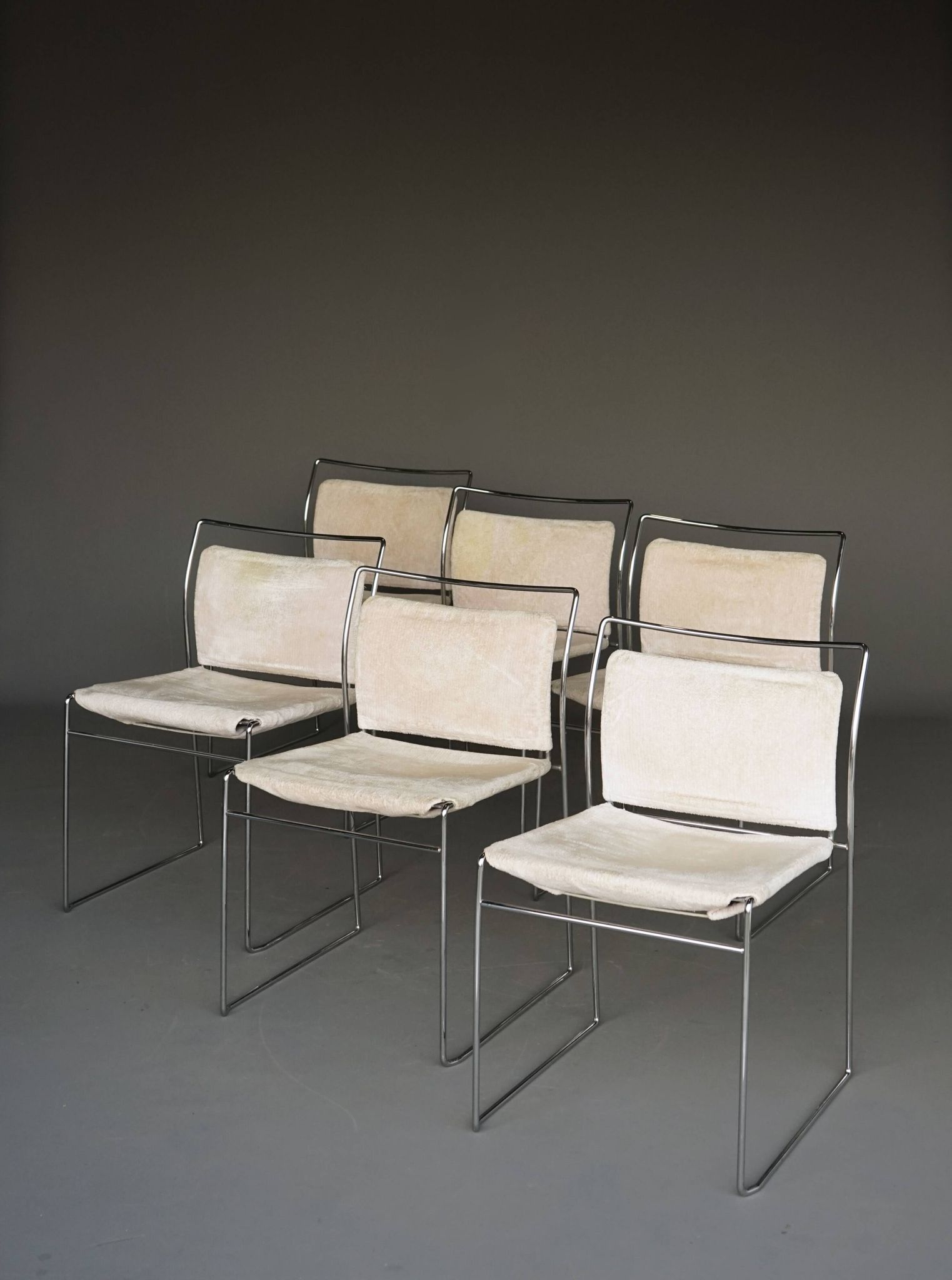 Set of 6 Tulu Dining Chairs by Kazuhide Takahama for Gavina. Italy 1960s