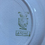 Deep plates André Sarreguemines Digoin blue flowers