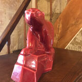 Ours polaire rouge signé dax