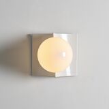 Opaline glass wall light, circa 1970
