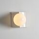 Opaline glass wall light, circa 1970