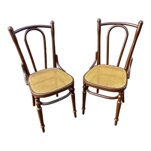 Paire de chaises bistrot Viennoise