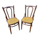 Pair of Viennese bistro chairs Fischel Nr 56 bentwood