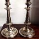 Pair of antique silver candelabras, first half of the 20th century