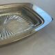Vintage silver-plated butter dish with golden hazelnut - retro elegance