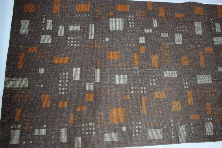 Midcentury Design Geometric Carpet / Rug, 1960s