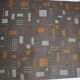 Midcentury Design Geometric Carpet / Rug, 1960s