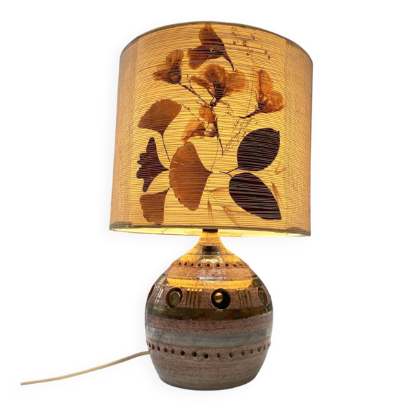 Lampe de table en céramique de Georges Pelletier années 70