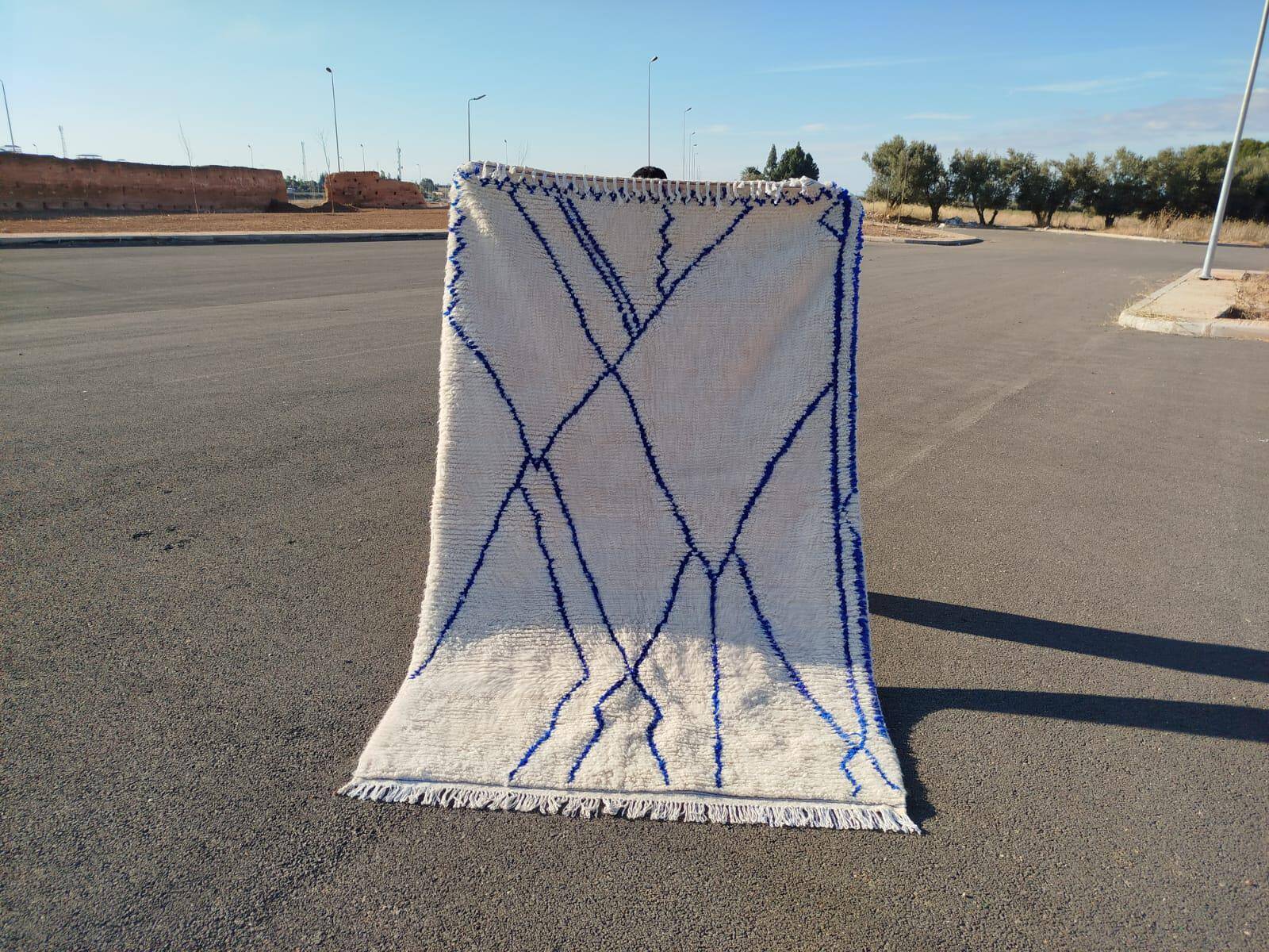 Authentic Berber rug in pure wool 3x2 m