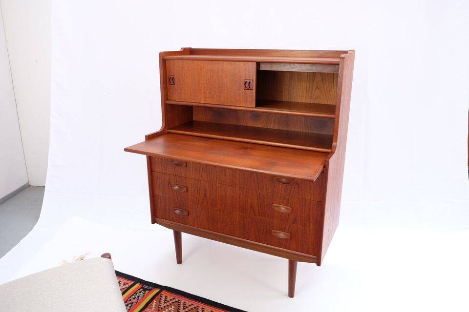 Vintage Danish secretary from the 1960s/70s, in teak, mid-century style.