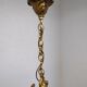 Antique lantern chandelier in bronze and domed glass