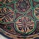 Very large Moroccan dish in enamelled earthenware. Late 19th century, early 20th century.