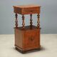 Antique Louis-Philippe bedside table in walnut, Italy, 19th century.