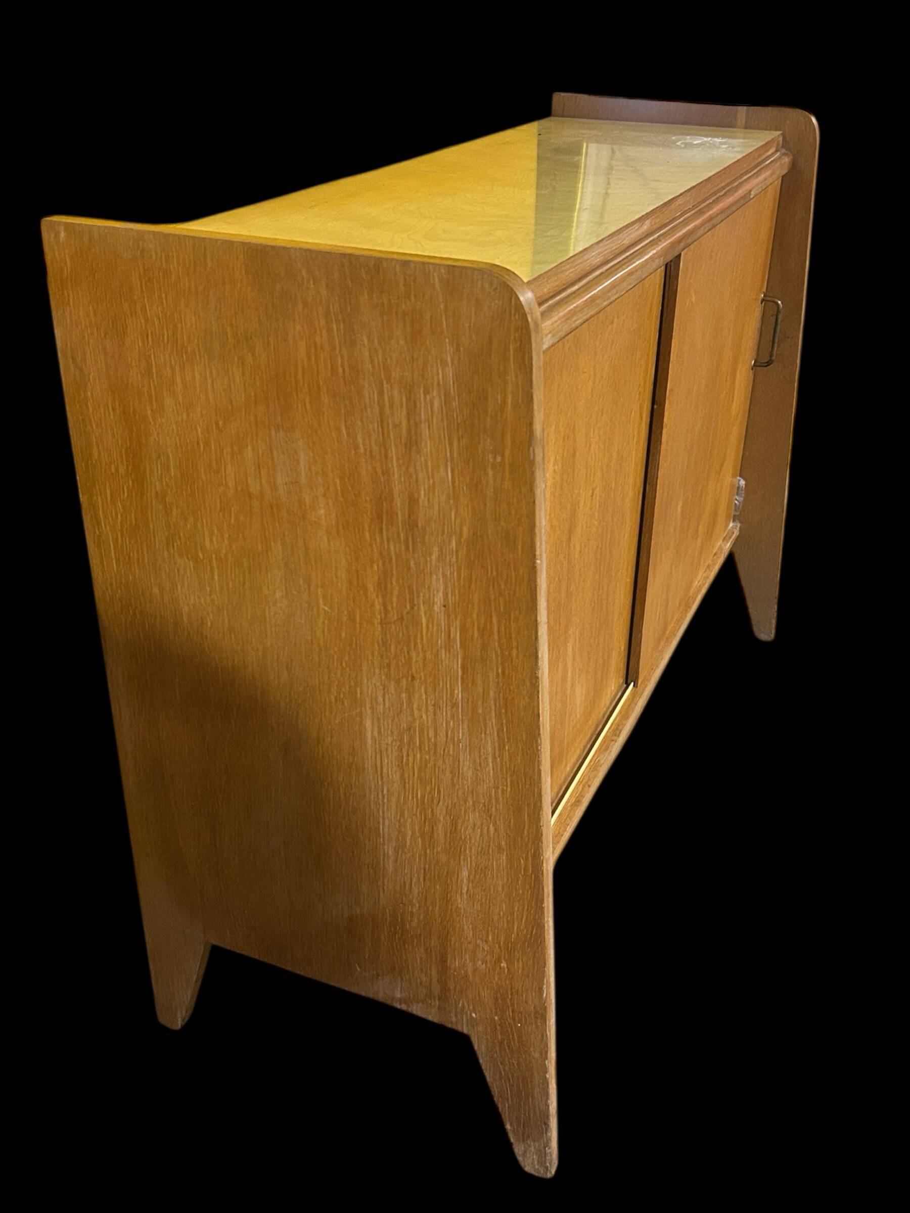Oak sideboard with tapered legs 1950