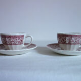 Paire de tasses à café Corona Colombia vintage