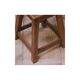 Vintage wooden stool square seat