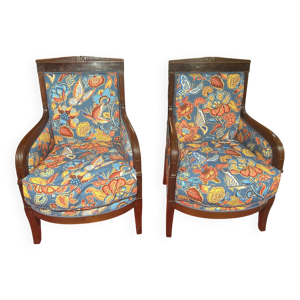 Paire de fauteuils directoire