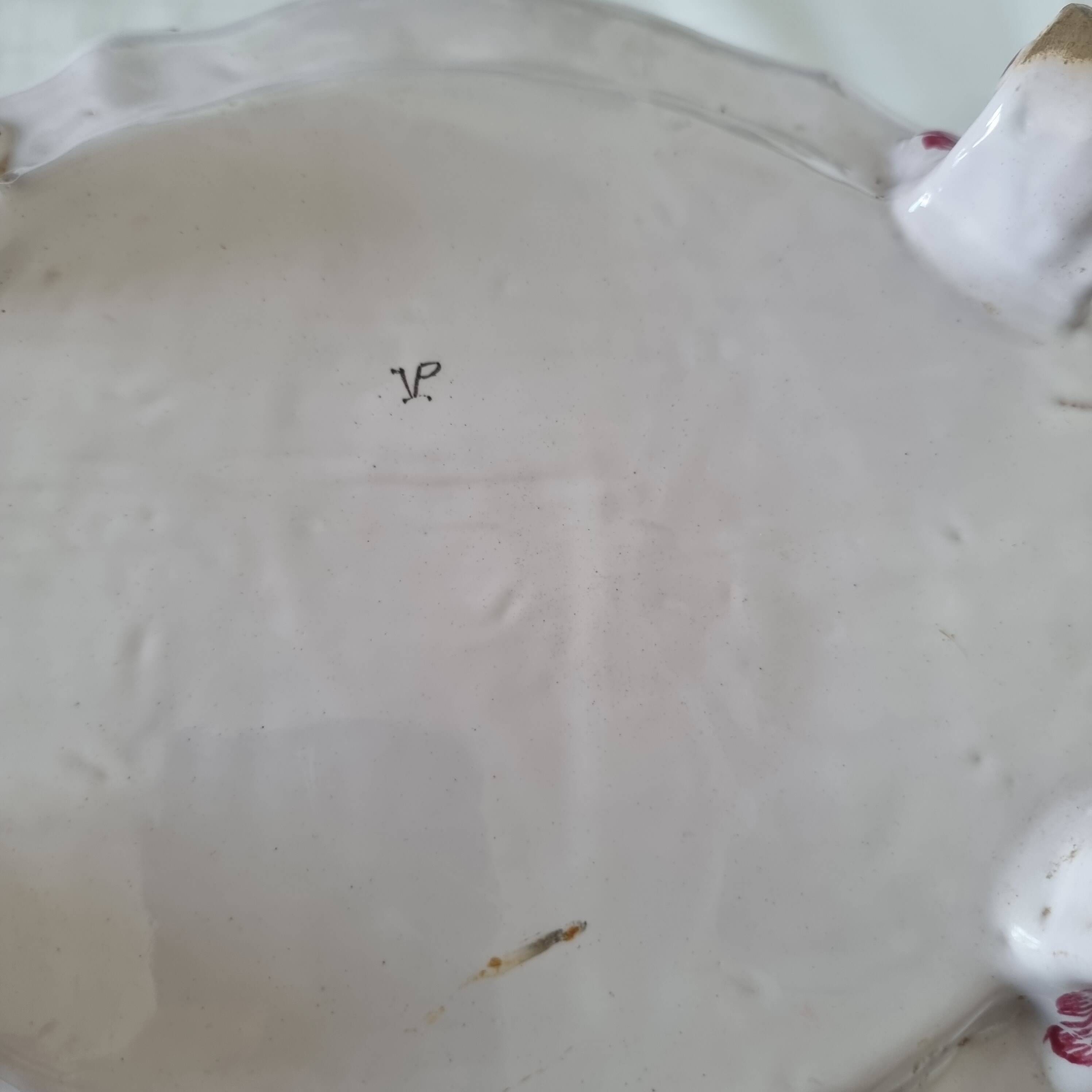 Antique 18th century Marseille earthenware planter by Veuve Perr