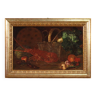 Antique still life painting dated 1883