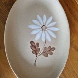 Large oval serving dish in Saint-Amand earthenware with Autumn decor